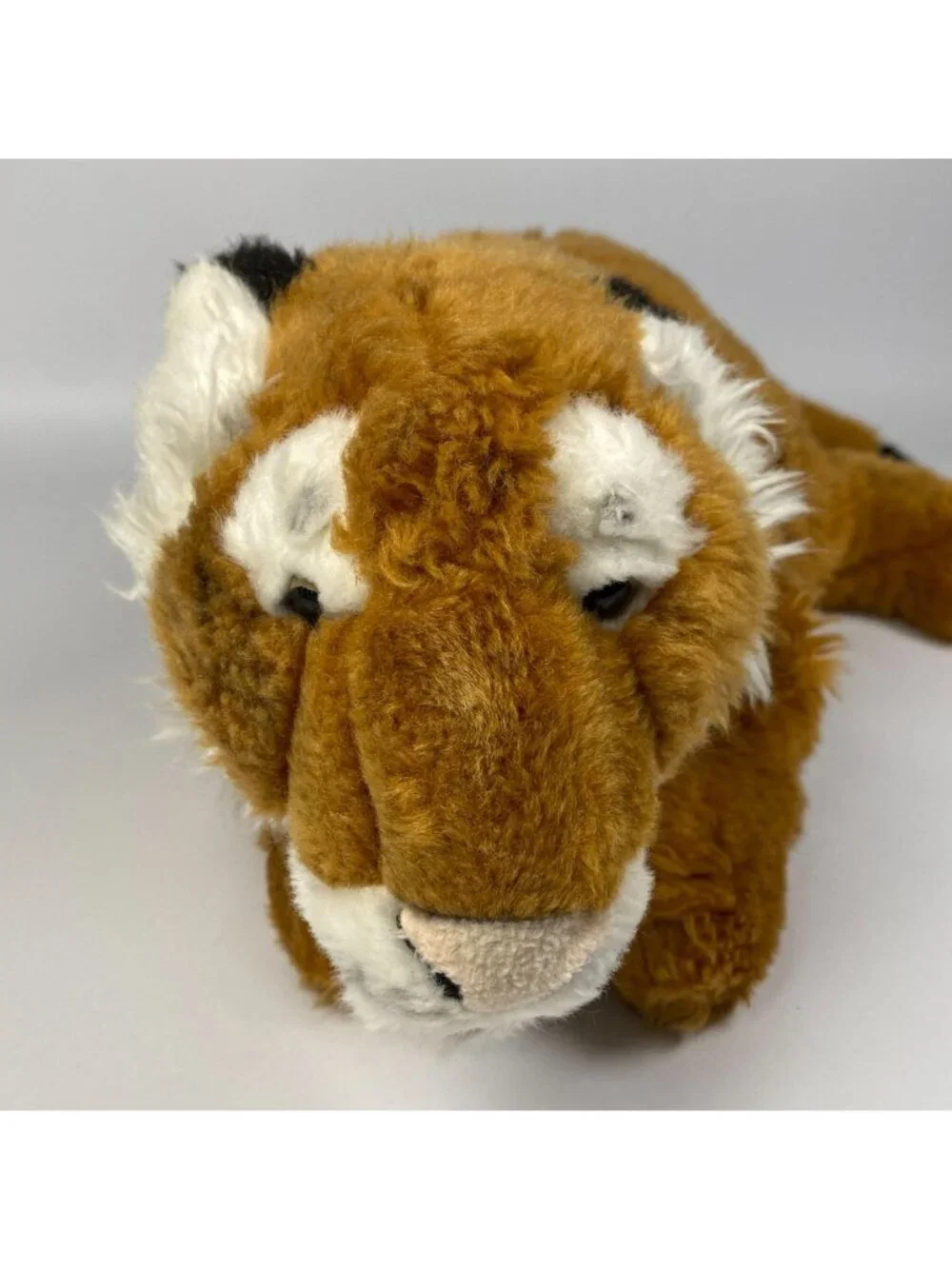 FAO Schwarz Large Plush Tiger Stuffed Animal Toy  Orange & White Stripes 20